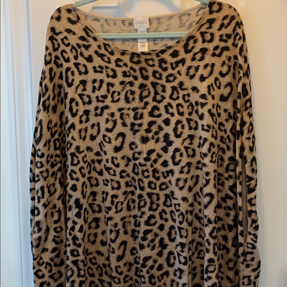 Chico’s Animal Print Cape